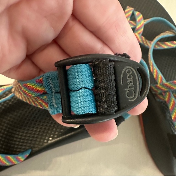 Chaco ZX2 Women’s Classic Colorful Fiesta Strappy Buckle Sandals Sz W10 GUC - Picture 6 of 8